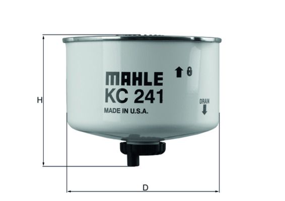 Топливный фильтр MAHLE KC241D