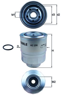 Топливный фильтр MAHLE KC256D
