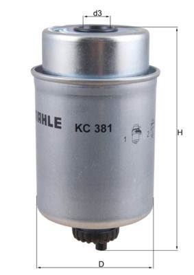 Топливный фильтр MAHLE KC381