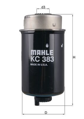 Топливный фильтр MAHLE KC383