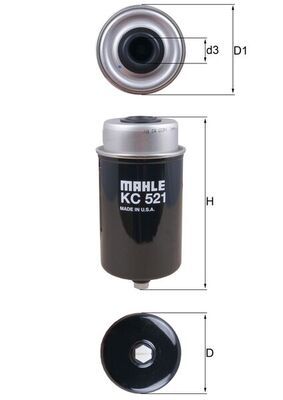 Топливный фильтр MAHLE KC521