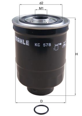 Топливный фильтр MAHLE KC578D