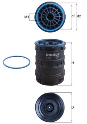 Топливный фильтр MAHLE KC633D
