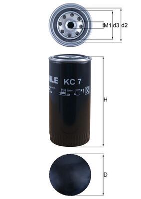 Топливный фильтр MAHLE KC7