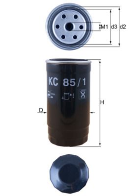 Топливный фильтр MAHLE KC851