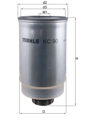 Топливный фильтр MAHLE KC90