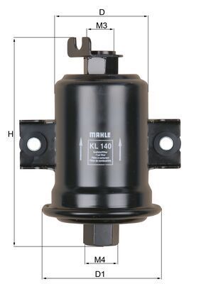 Топливный фильтр MAHLE KL140
