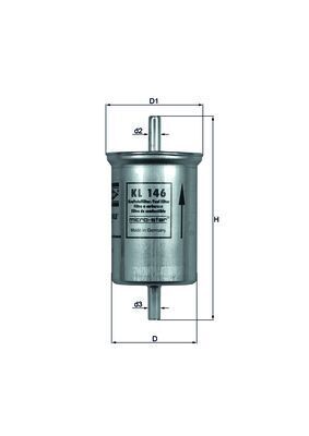 Топливный фильтр MAHLE KL146