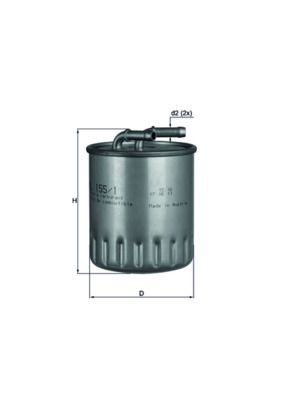 Топливный фильтр MAHLE KL1551