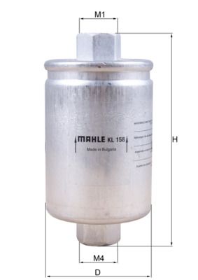Топливный фильтр MAHLE KL158