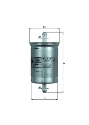 Топливный фильтр MAHLE KL171