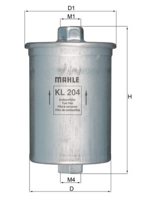 Топливный фильтр MAHLE KL204