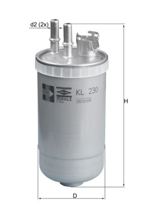 Топливный фильтр MAHLE KL230