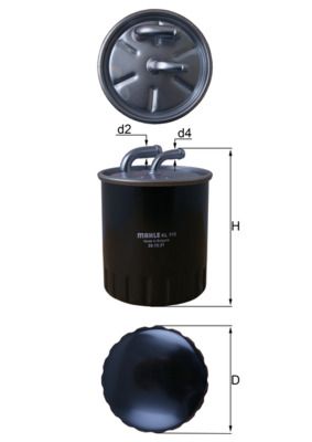 Топливный фильтр MAHLE KL313