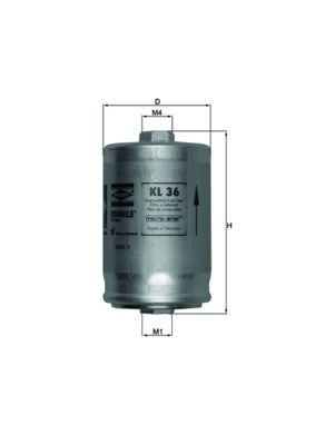Топливный фильтр MAHLE KL36