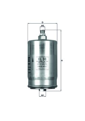 Топливный фильтр MAHLE KL38