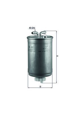 Топливный фильтр MAHLE KL41