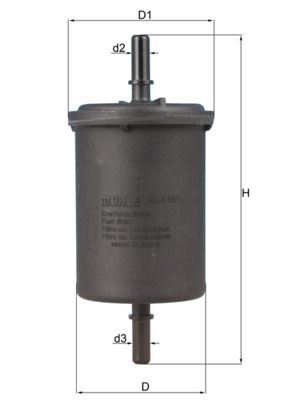 Топливный фильтр MAHLE KL4161