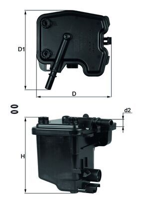 Топливный фильтр MAHLE KL431D