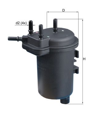 Топливный фильтр MAHLE KL432