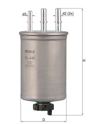 Топливный фильтр MAHLE KL446