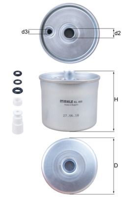 Топливный фильтр MAHLE KL468
