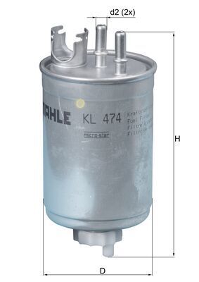 Топливный фильтр MAHLE KL474