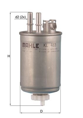 Топливный фильтр MAHLE KL483