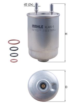 Топливный фильтр MAHLE KL4855D