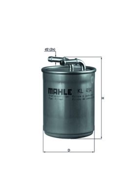 Топливный фильтр MAHLE KL494