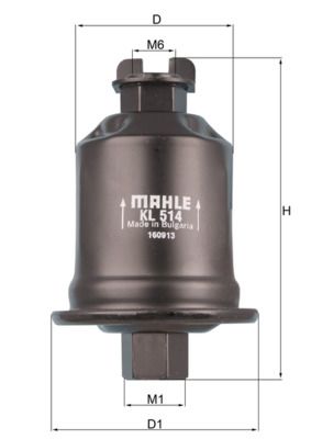 Топливный фильтр MAHLE KL513
