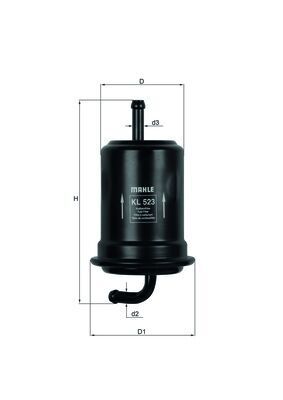 Топливный фильтр MAHLE KL523