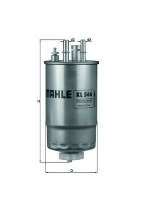 Топливный фильтр MAHLE KL566