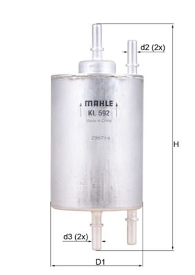 Топливный фильтр MAHLE KL592