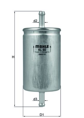 Топливный фильтр MAHLE KL60