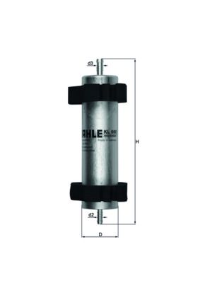 Топливный фильтр MAHLE KL660