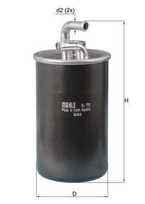 Топливный фильтр MAHLE KL775