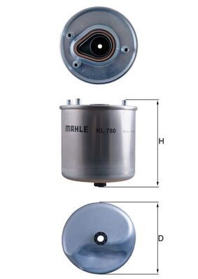 Топливный фильтр MAHLE KL780