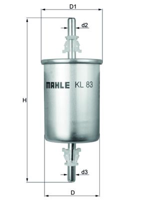 Топливный фильтр MAHLE KL83
