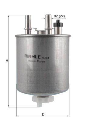 Топливный фильтр MAHLE KL834