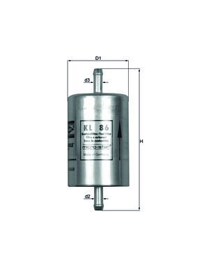 Топливный фильтр MAHLE KL86