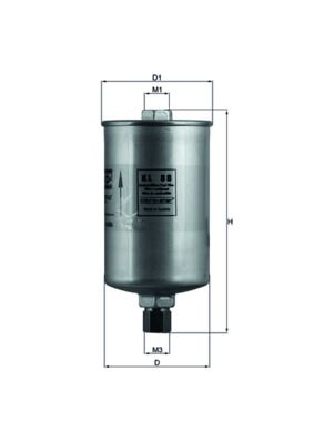Топливный фильтр MAHLE KL88