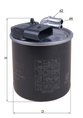 Топливный фильтр MAHLE KL914