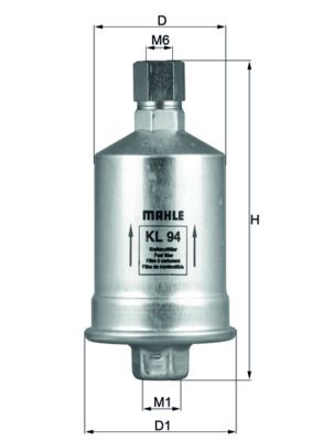 Топливный фильтр MAHLE KL94