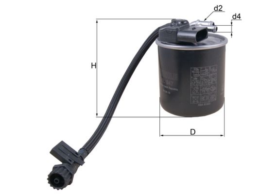 Топливный фильтр MAHLE KL947
