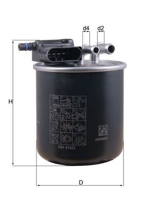 Топливный фильтр MAHLE KL949