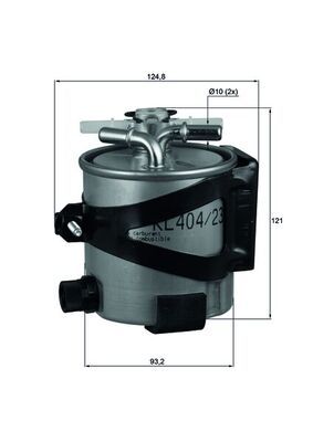 Топливный фильтр MAHLE KLH4422