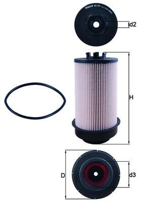 Топливный фильтр MAHLE KX181D