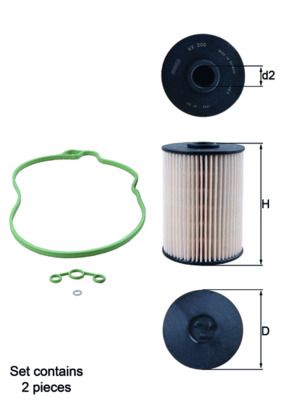 Топливный фильтр MAHLE KX200DS