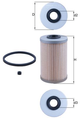 Топливный фильтр MAHLE KX204D